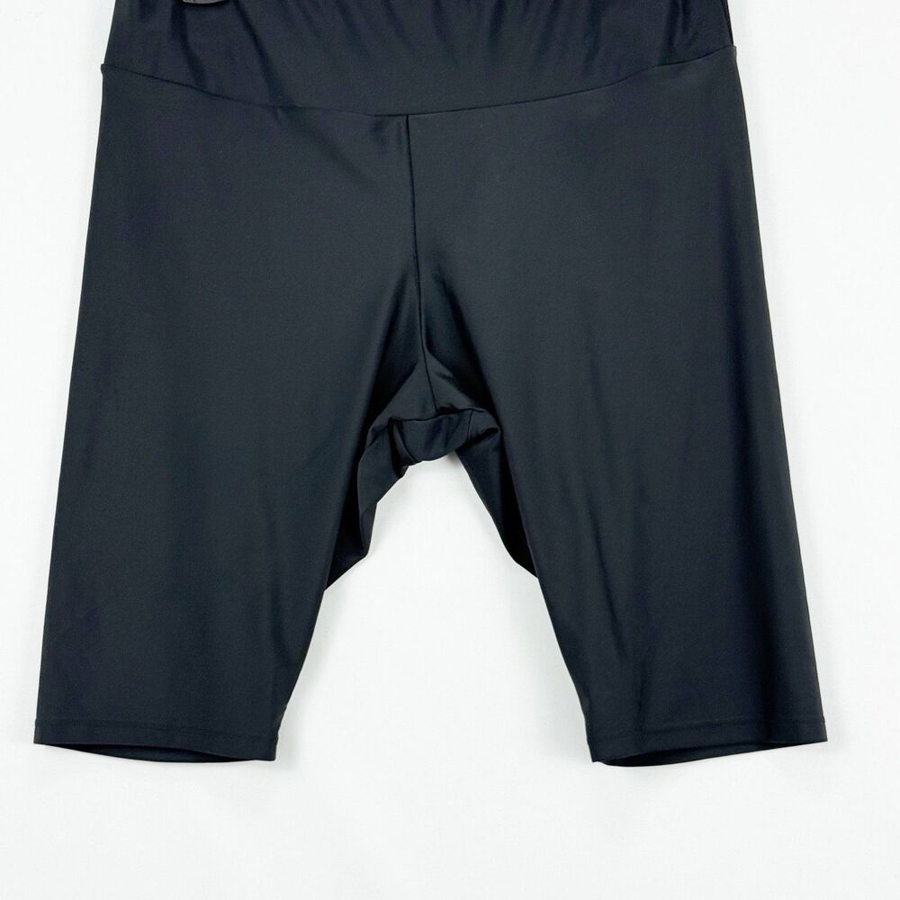 Calypsa by ModLi Long Bike Swim Shorts Size L Black UPF Protection Activewear - Picture 6 of 12